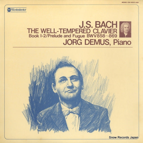 DEMUS, JORG bach; the well-tempered clavier book 1-2 OW-8053-AW