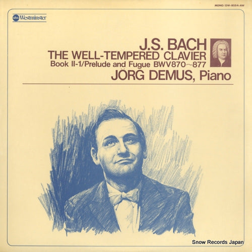 DEMUS, JORG bach; the well-tempered clavier book 2-1 OW-8054-AW