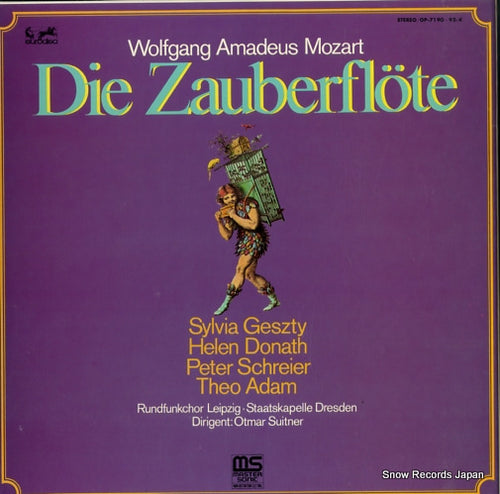 SUITNER, OTMAR mozart; die zauberflote OP-7190