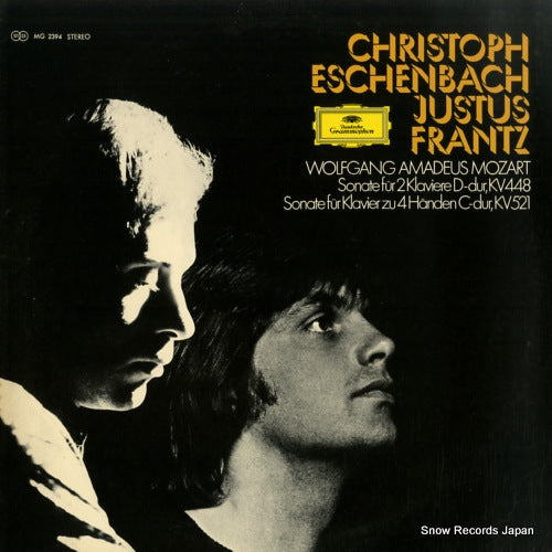 ESCHENBACH, CHRISTOPH / JUSTUS FRANTZ mozart; sonate fur 2 klaviere / sonate fur klavier zu 4 handen MG2394