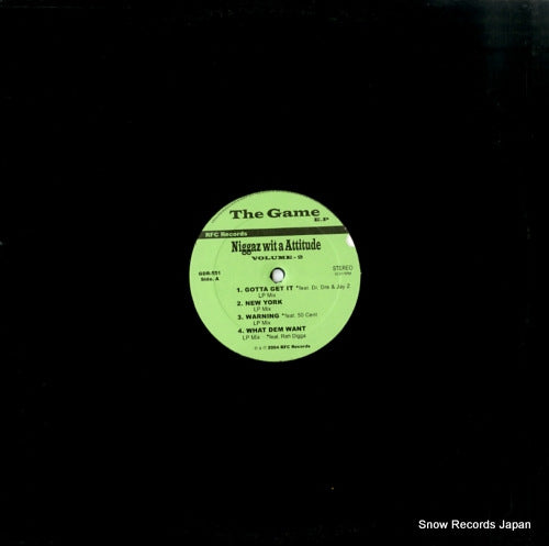 GAME, THE niggaz wit a attitude volume 2 GDR-551