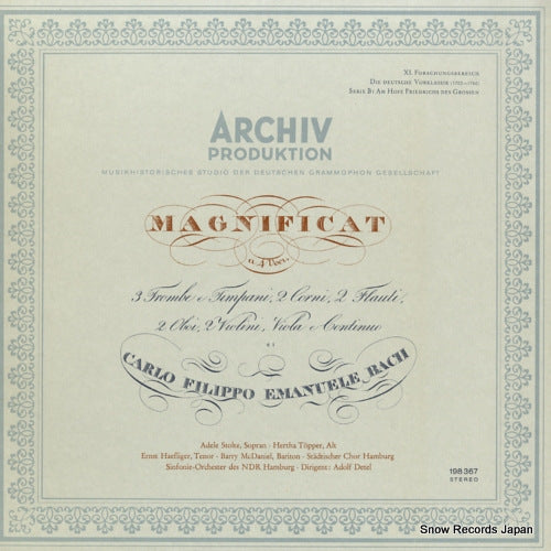DETEL, ADOLF c.f.m. bach; magnificat 198367