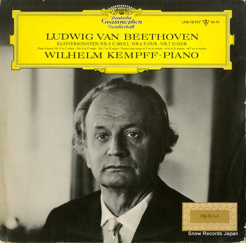 KEMPFF, WILHELM beethoven; klaviersonaten nr.5/nr.6/nr.7 LPM18937