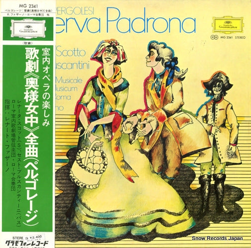 FASANO, RENATO pergolesi; la serva padrona MG2341