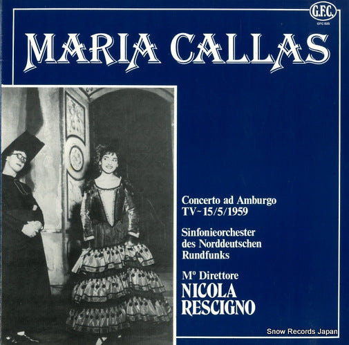 CALLAS, MARIA concerto ad amburgo tv 15/5/1959 GFC025