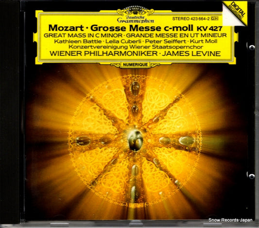 LEVINE, JAMES mozart; grosse messe c-moll kv 427 423664-2