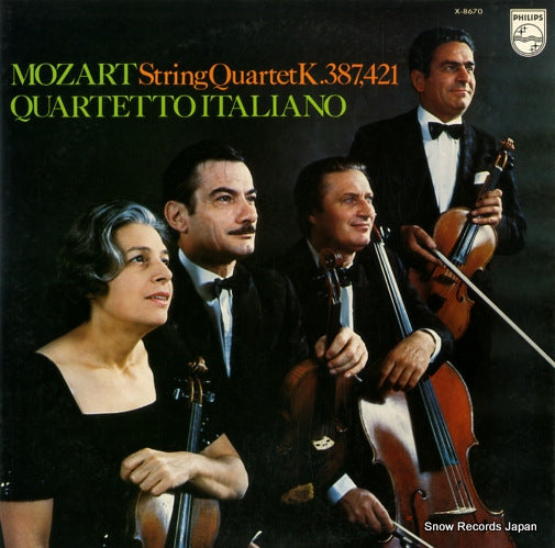 QUARTETTO ITALIANO mozart; string quartet k.387/421 X-8670