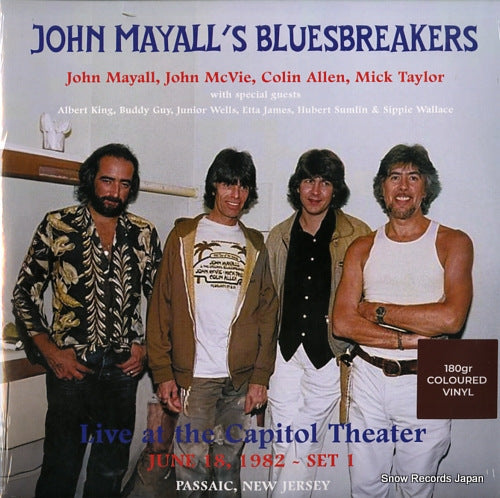 MAYALL, JOHN, AND THE BLUESBREAKERS live at the capitol theater june 18, 1982 RDEG-LP-822