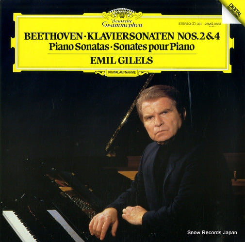 GILELS, EMIL beethoven; klaviersonaten nos.2&4 28MG0883