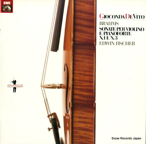 DE VITO, GIOCONDA brahms; sonate per violino e pianoforte n.1 e n.3 532902571M
