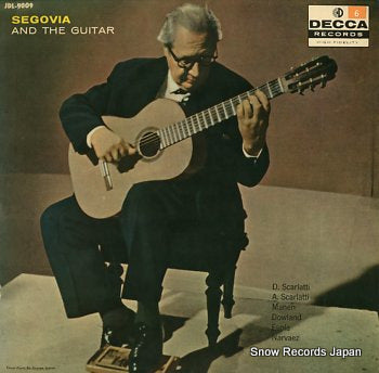 SEGOVIA, ANDRES segovia and the guitar JDL-9009