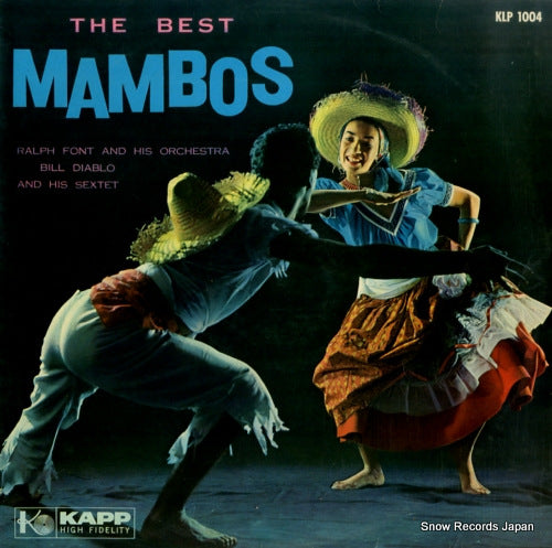 FONT, RALPH / BILL DIABLO the best mambos KLP1004