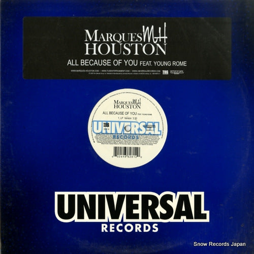 HOUSTON, MARQUES all because of you B0004875-11