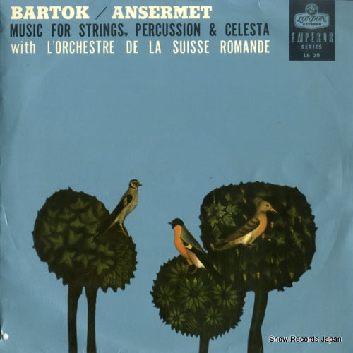 ANSERMET, ERNEST bartok; music for strings, percussion & celesta LE28