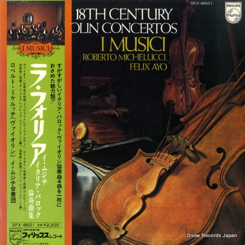 I MUSICI 18th century italian violin concertos SFX-8601
