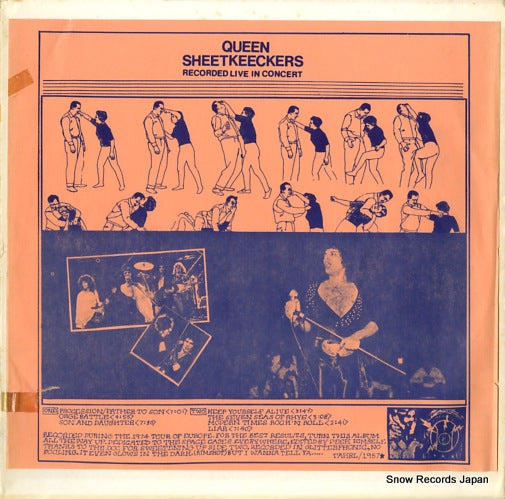 QUEEN sheetkeeckers recorded live in concert TAKRL1957