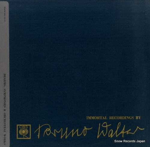 WALTER, BRUNO immortal recordings by bruno walter 6 BWM-26-C