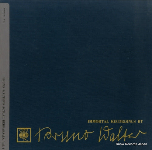 WALTER, BRUNO immortal recordings by bruno walter 9 BWM-40-C