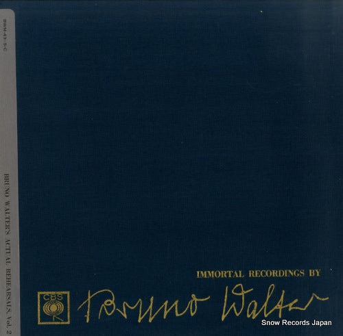 WALTER, BRUNO immortal recordings by bruno walter 10 BWM-43-C