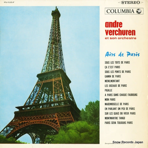 VERCHUREN, ANDRE airs de paris PS-1125-F