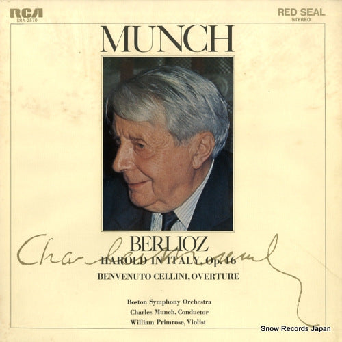 MUNCH, CHARLES berlioz; harold in italy, op.16 SRA-2570