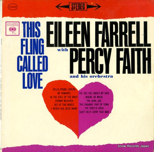 FAITH, PERCY / EILEEN FRRELL this fling called love CS8539