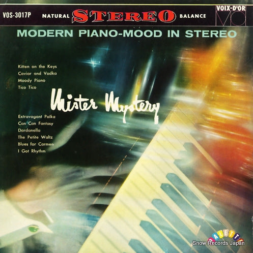 MR. MYSTERY, AND HIS RHYTHMS modern piano-mood in stereo VOS-3017P