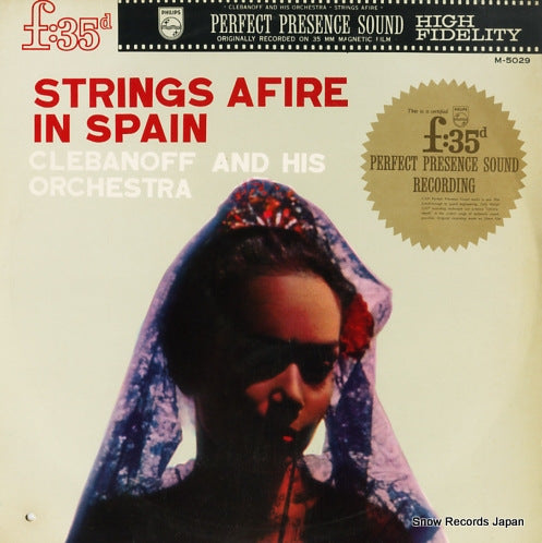 CLEBANOFF AND HIS ORCHESTRA strings afire in spain M-5029