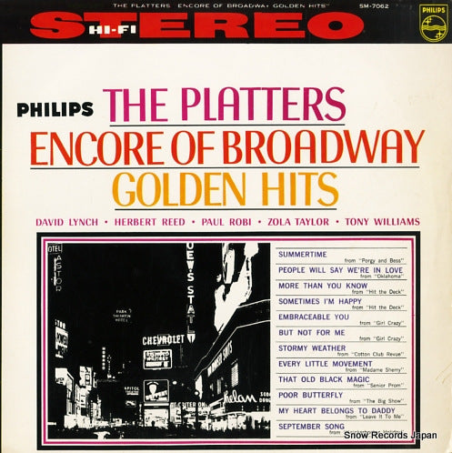 PLATTERS, THE encore of broadway golden hits SM-7062