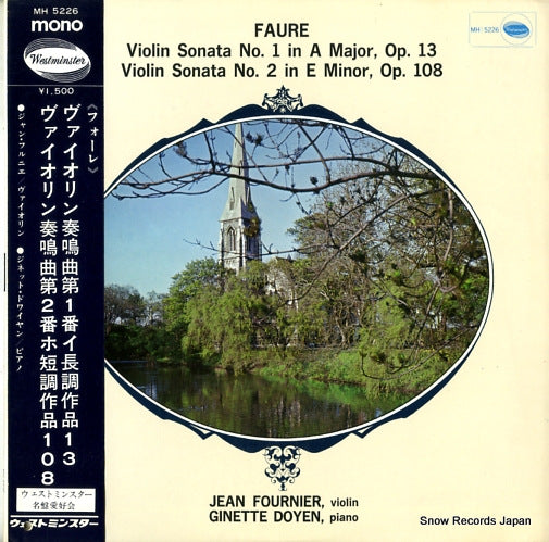 FOURNIER, JEAN faure; violin sonata no.1/no.2 MH5226