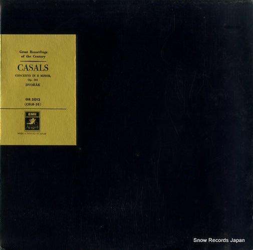 CASALS, PABLO dvorak; concerto in b minor op.104 GR-2012
