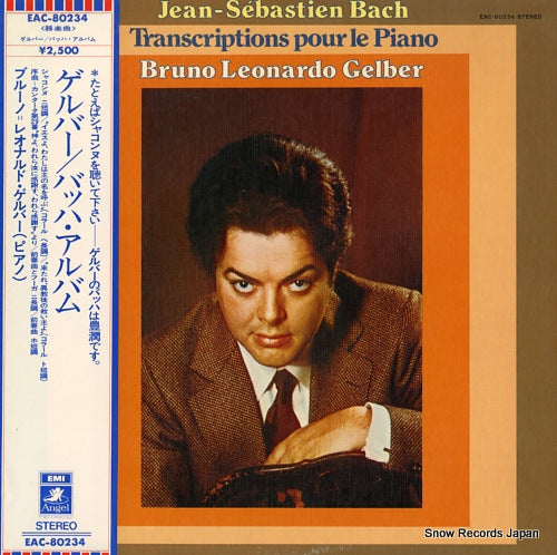 GELBER, BRUNO-LEONARDO bach; transcriptions pour le piano EAC-80234