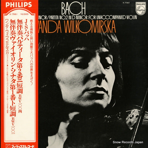 WILKOMIRSKA, WANDA bach; sonata no.1 X-7561