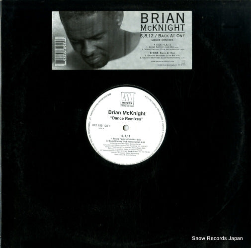 MCKNIGHT, BRIAN 6, 8, 12 / back at one dance remixes 012158125-1