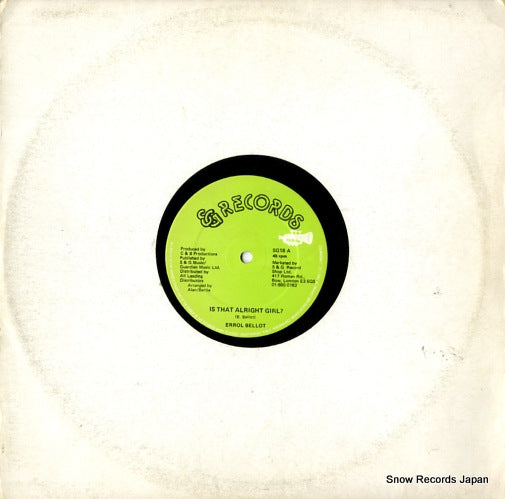 BELLOT, ERROL is that alright girl? SG18