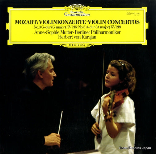 KARAJAN, HERBERT VON mozart; violinkonzerte no.3 g-dur kv216 MG1160