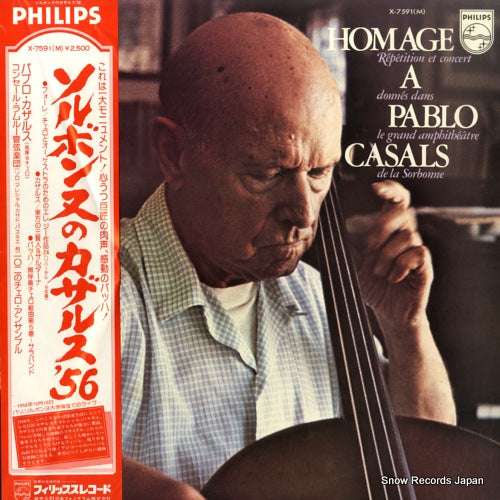 CASALS, PABLO homage a pablo casals X-7591(M)