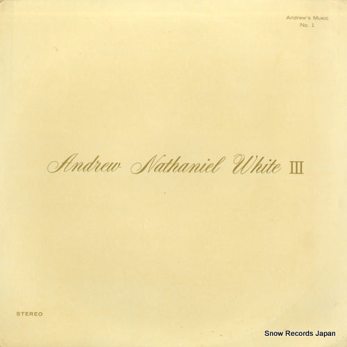 WHITE, ANDREW NATHANIEL III andrew nathaniel white iii AM-1
