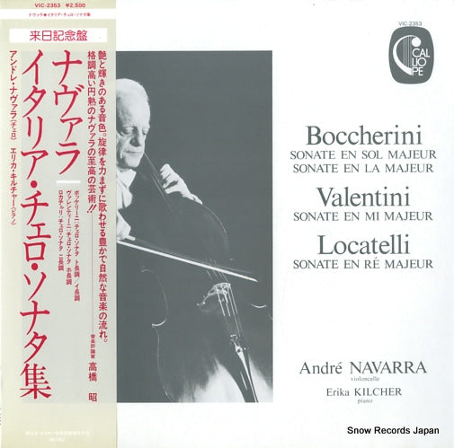 NAVARRA, ANDRE boccherini; sonate en sol majeur VIC-2353
