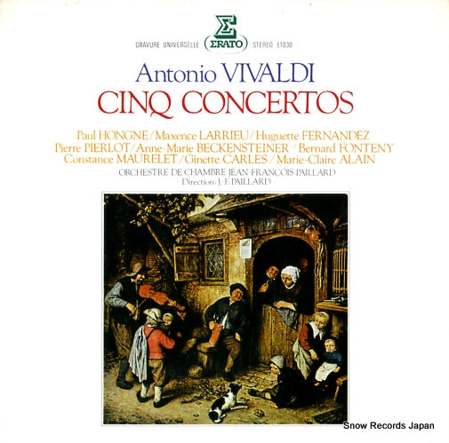 PAILLARD, JEAN-FRANCOIS vivaldi; cinq concertos E1038