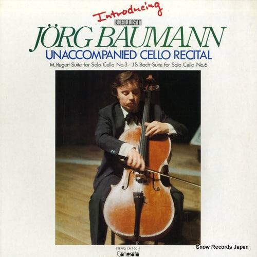 BAUMANN, JORG unaccompanied cello recital CMT-3011