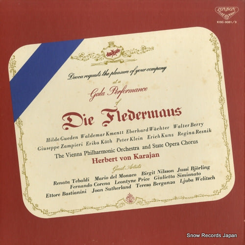 KARAJAN, HERBERT VON johann strauss ii; die fledermaus K15C-9081