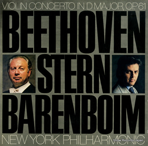 STERN, ISAAC beethoven; violin concerto in d, op.61 23AC632