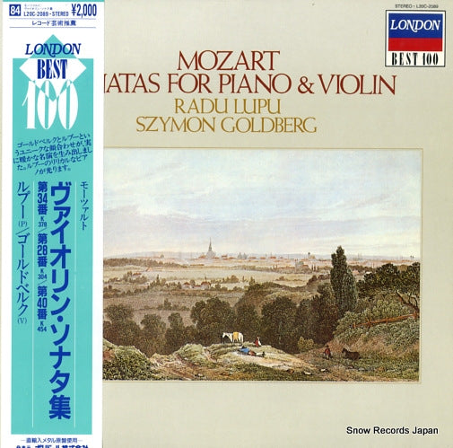 LUPU, RADU, AND SZYMON GOLDBERG mozart; sonatas for piano & violin L20C-2089