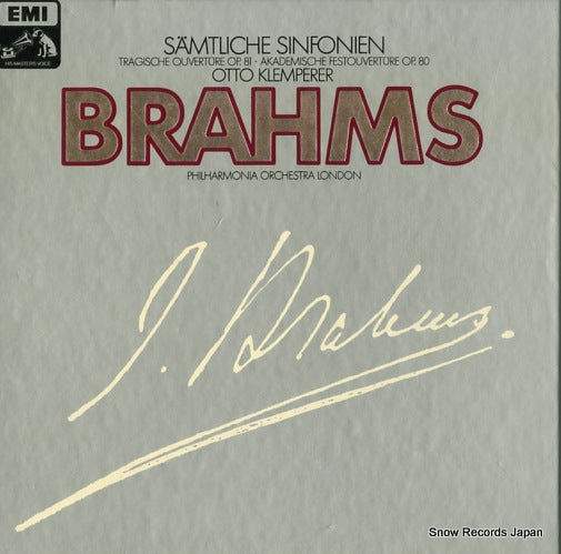 KLEMPERER, OTTO brahms; samtliche sinfonien 1C137-50034