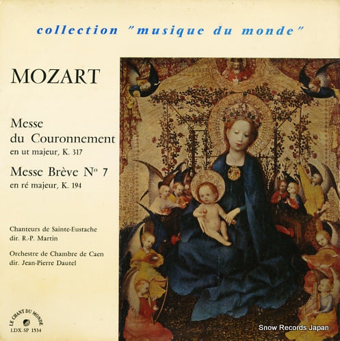 MARTIN, EMILE / DAUTEL, JEAN-PIERRE mozart; messe du couronnement LDX-SP1534