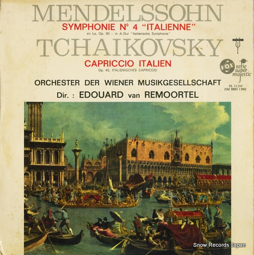 VAN REMOORTEL, EDOUARD mendelssohn; symphonie n4 "italienne" PL11.210/SBBH1960
