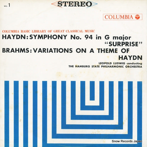 LUDWIG, LEOPOLD haydn; symphony no.94 "surprise" MS-1