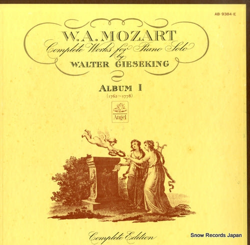 GIESEKING, WALTER mozart; complete works piano solo album 1 AB.9384.E