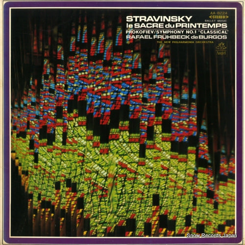 FRUHBECK DE BURGOS, RAFAEL stravinsky; ballet music "le sacre du printemps" AA-8224